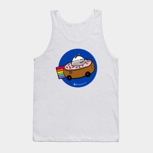 Donut Car - Rainbow Space Cat Tank Top